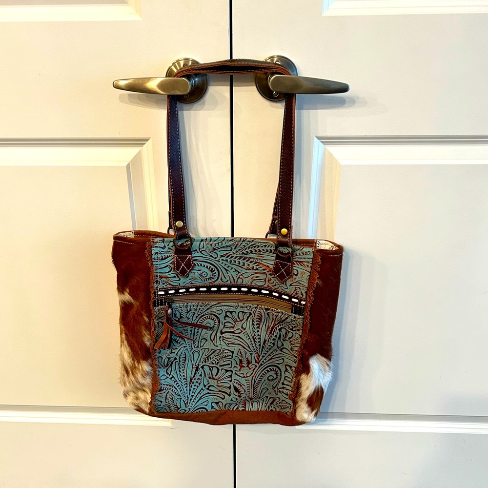 Unique Purse with Cowhide